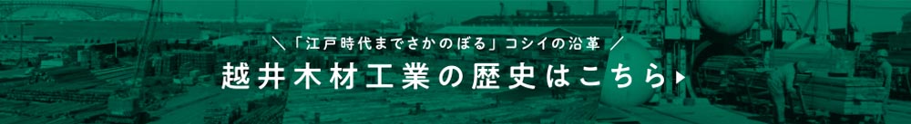 木材防腐からはじまったコシイの歴史