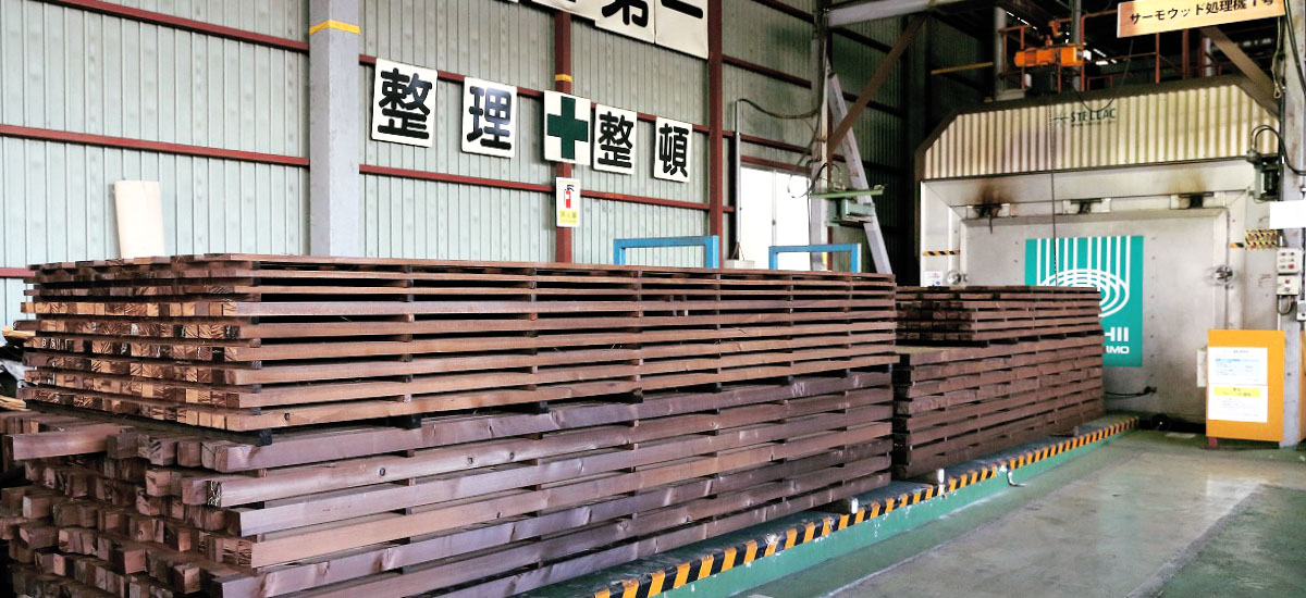 木製ルーバーや軒天、木塀・フェンスにおすすめのサーモウッド