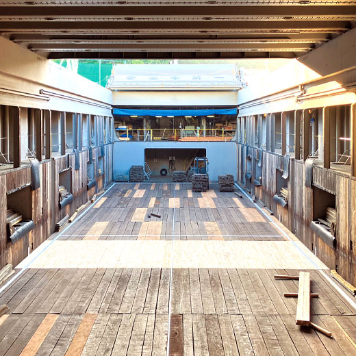 ボットムシーリング 船舶用木材「アカシア集成材&マクセラム」