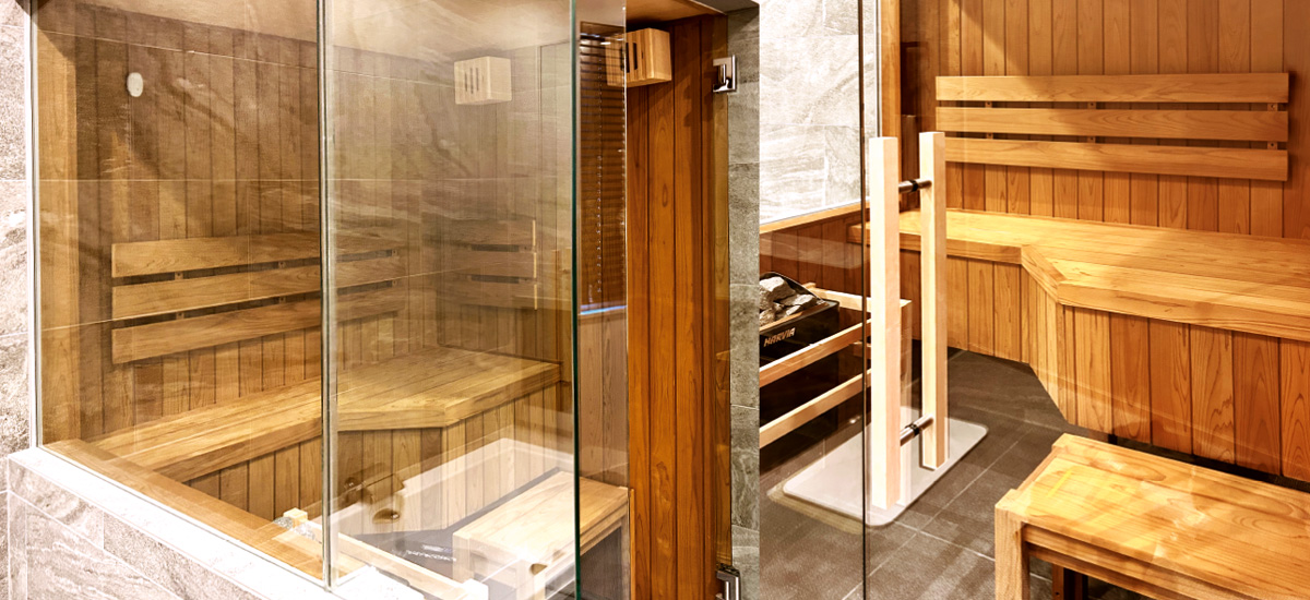 沖縄エリアの個人宅・家庭用サウナのサウナ用木材の施工事例