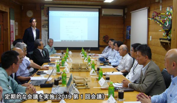 木製浮き基礎工法の開発・実用化に向けて地盤工学・土質工学研究者を集めた研究会を発足し定期的な会議を実施
