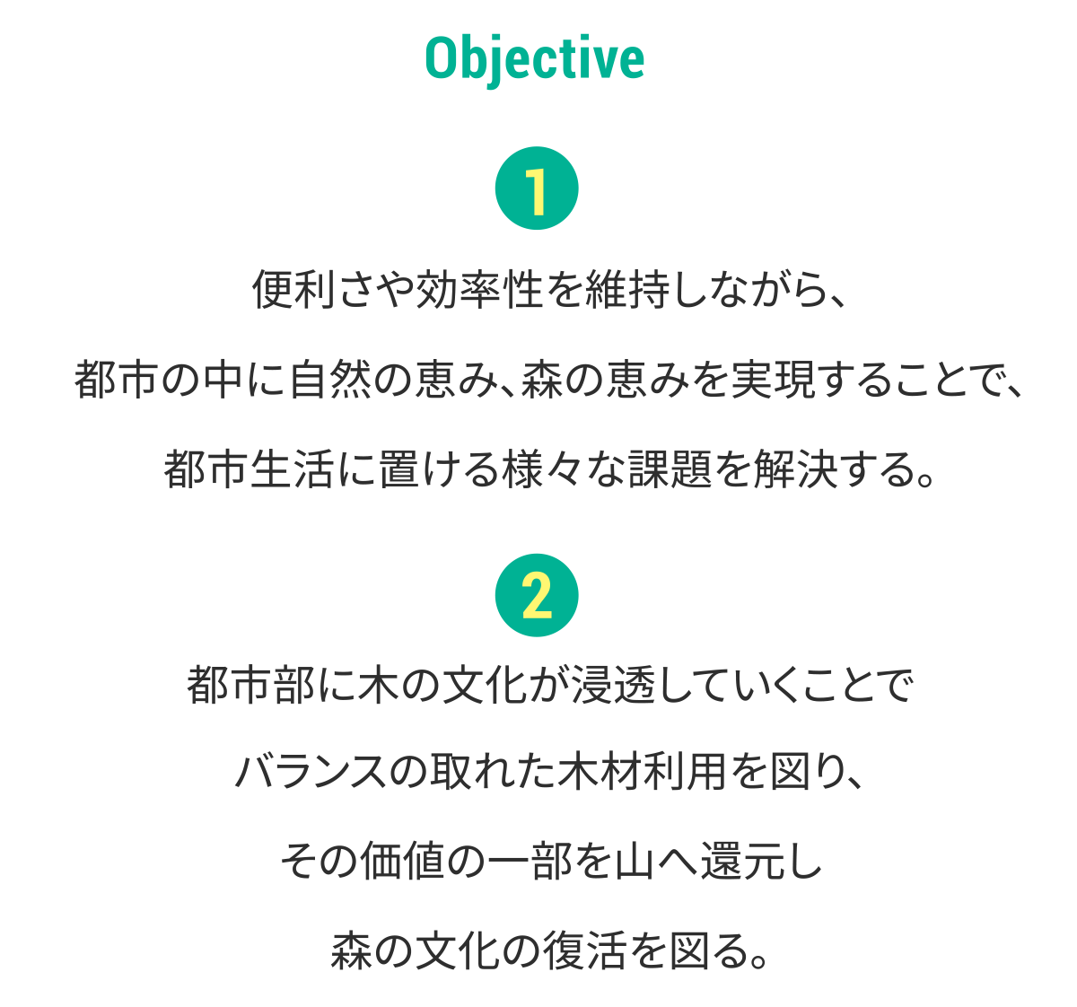 木材活用で山間部と都市部をつなぐ地産外消の目的